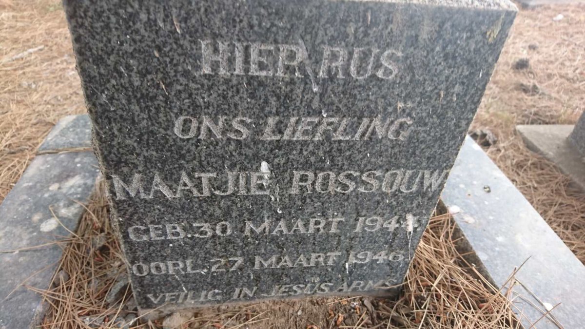 ROSSOUW Maatjie 1944-1946