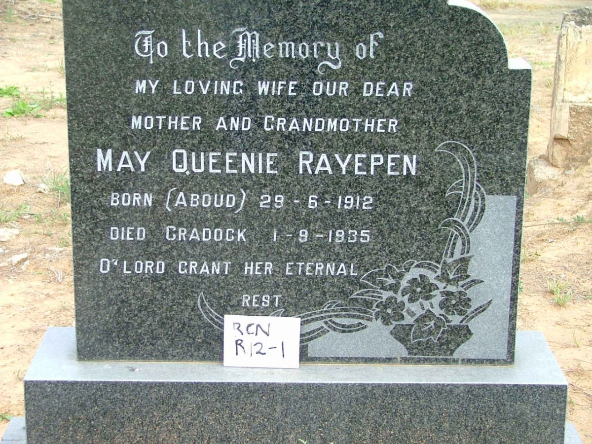 RAYEPEN May Queenie nee ABOUD 1912-1935