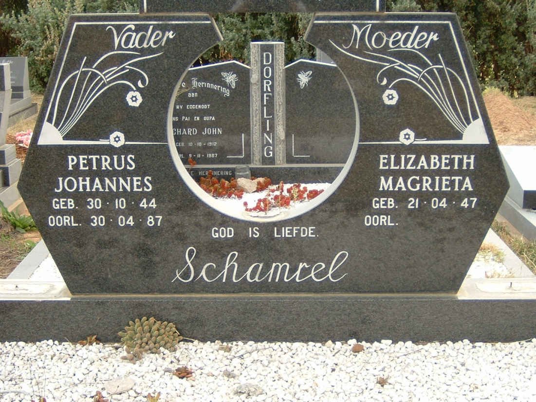SCHAMREL Petrus Johannes 1944-1987 &amp; Elizabeth Magrieta 1947-