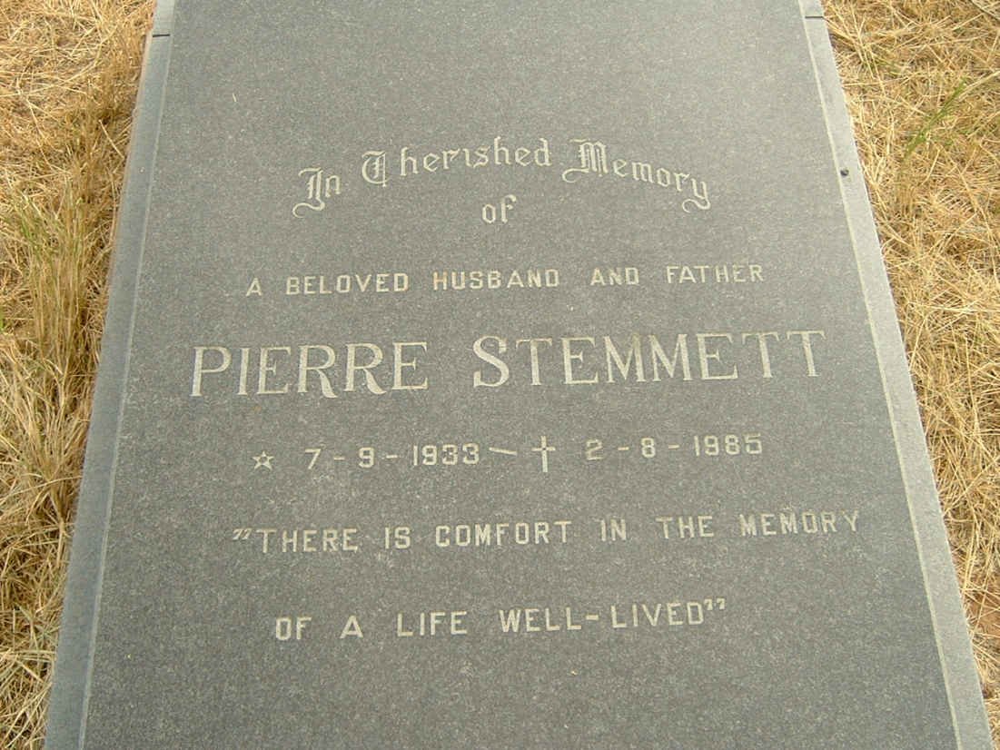 STEMMETT Pierre 1933-1985