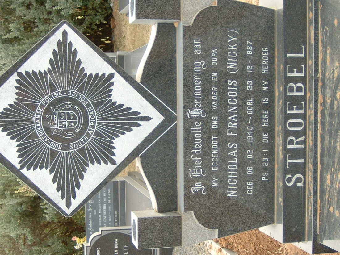 STROEBEL Nicholas Francois 1940-1987