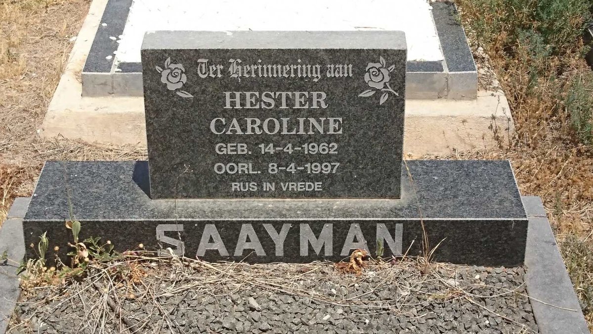 SAAYMAN Hester Caroline 1962-1997