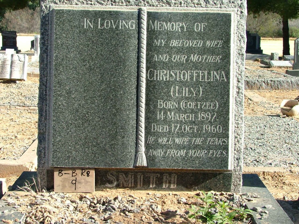 SMITH Christoffelina nee COETZEE 1897-1960