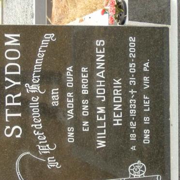 STRYDOM Willem Johannes Hendrik 1933-2002