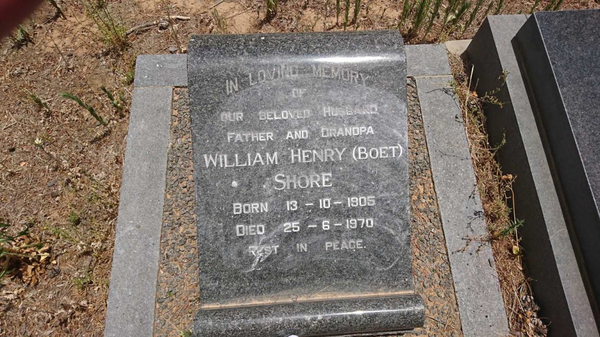 SHORE William Henry 1905-1970