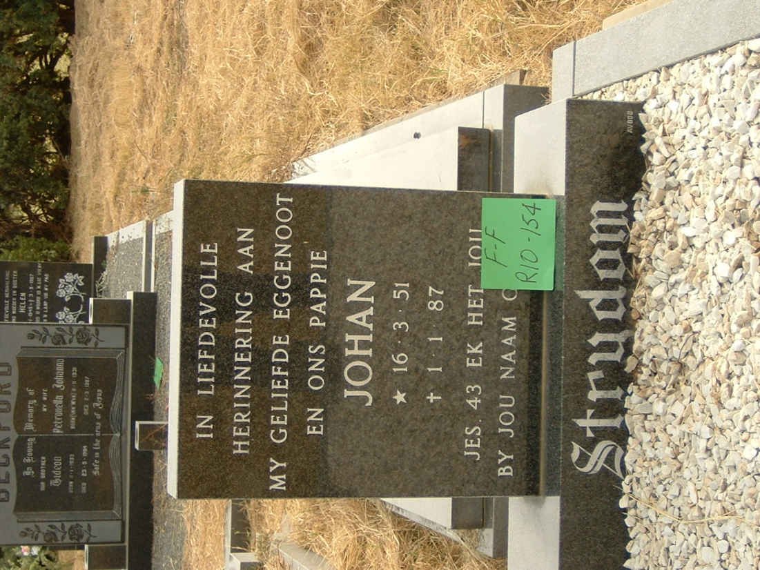STRYDOM Johan 1951-1987