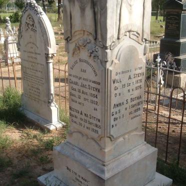 STEYN Charl Jac. 1854-1902 &amp; Hester Anna nee KRUGER 1855-1929