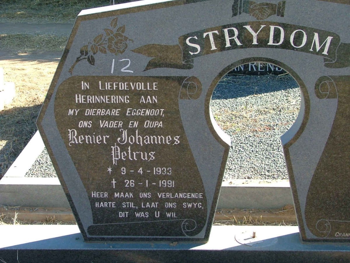 STRYDOM Renier Johannes Petrus 1933-1991