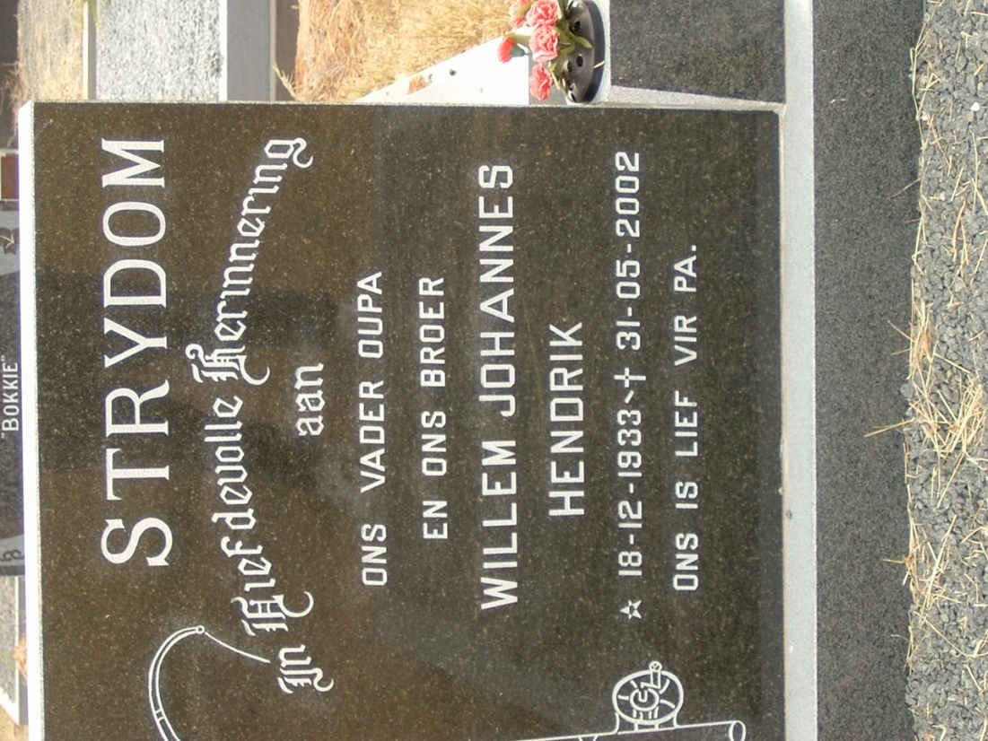 STRYDOM Willem Johannes Hendrik 1933-2002
