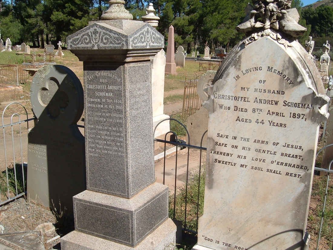 SCHOEMAN Christoffel Andries 1831-1910 :: SCHOEMAN Christoffel Andrew -1897