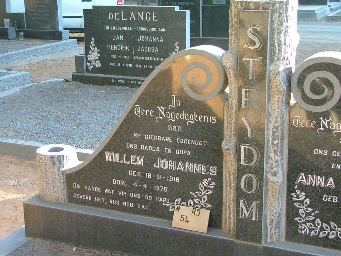 STRYDOM Willem Johannes 1916-1978