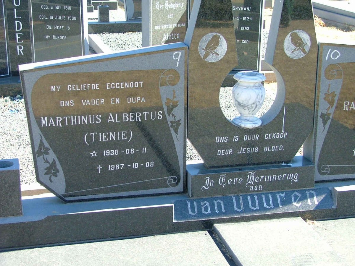 VUUREN Marthinus Albertus, van 1911-2008