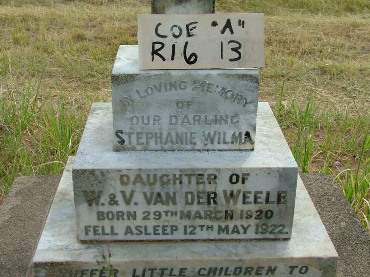 WEELE Stephanie Wilma, van der 1920-1922