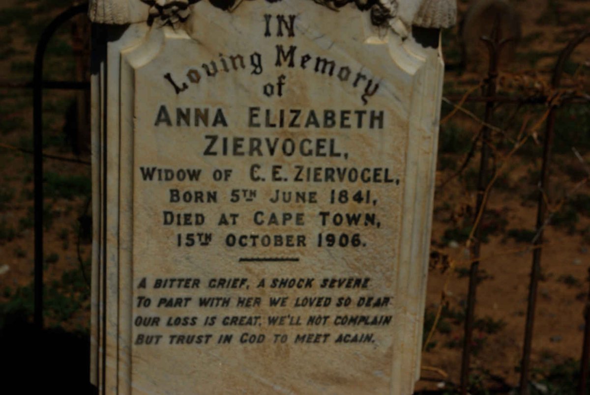 ZIERVOGEL Anna Elizabeth 1841-1906
