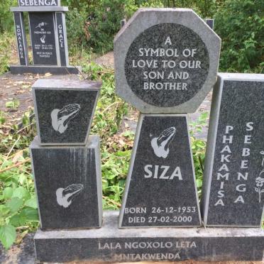 PHAKAMISA Siza Sebenga 1953-2000