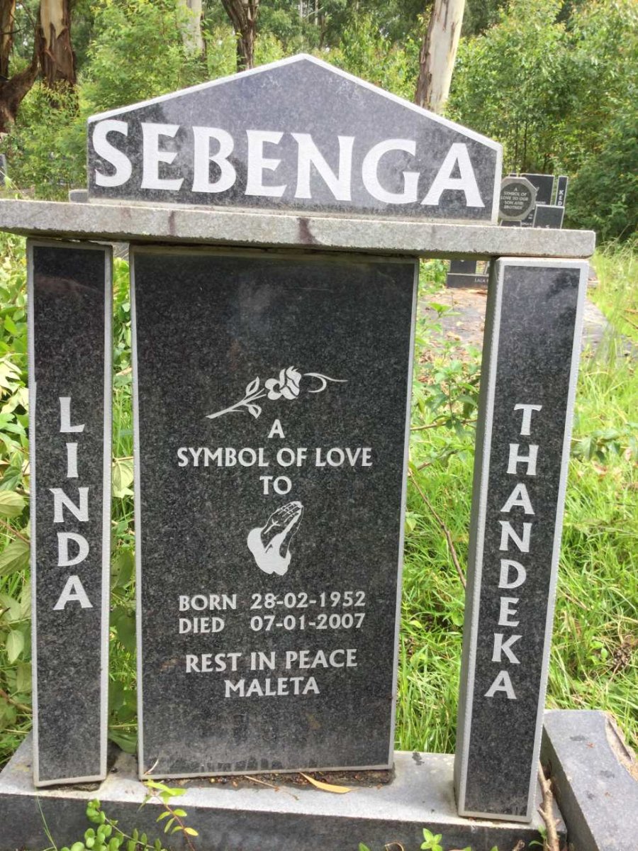 SEBENGA Linda Thandeka 1952-2007