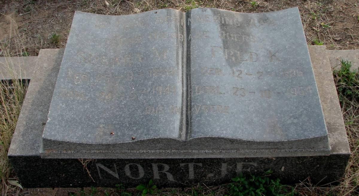 NORTJE Fred K. 1886-1964 &amp; ?