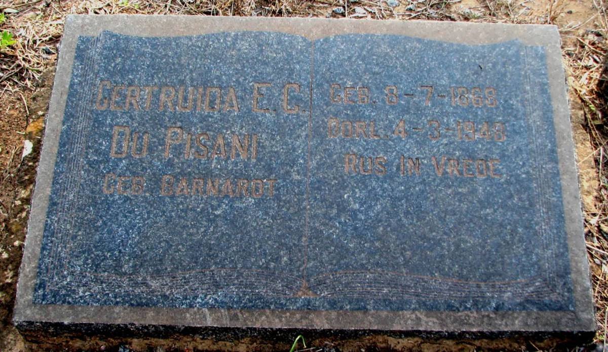 PISANI Gertruida E.C., du nee BARNARDT 1868-1948