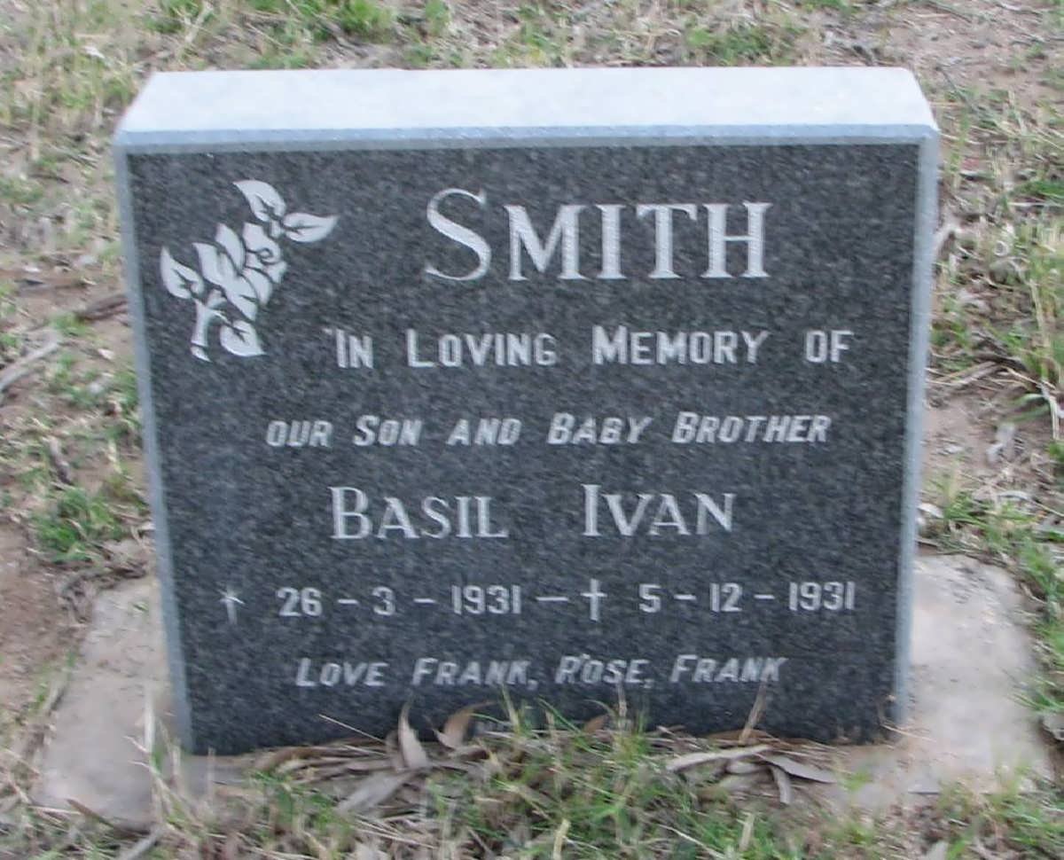 SMITH Basil Ivan 1931-1931