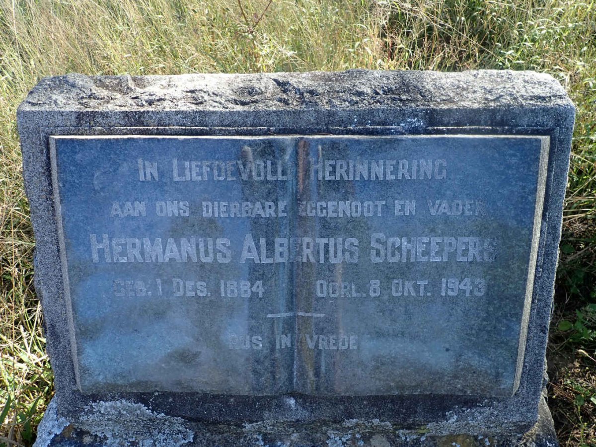 SCHEEPERS Hermanus Albertus 1884-1943