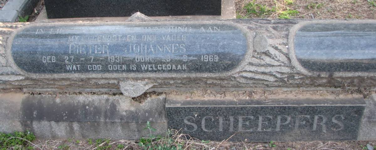SCHEEPERS Pieter Johannes 1931-1969