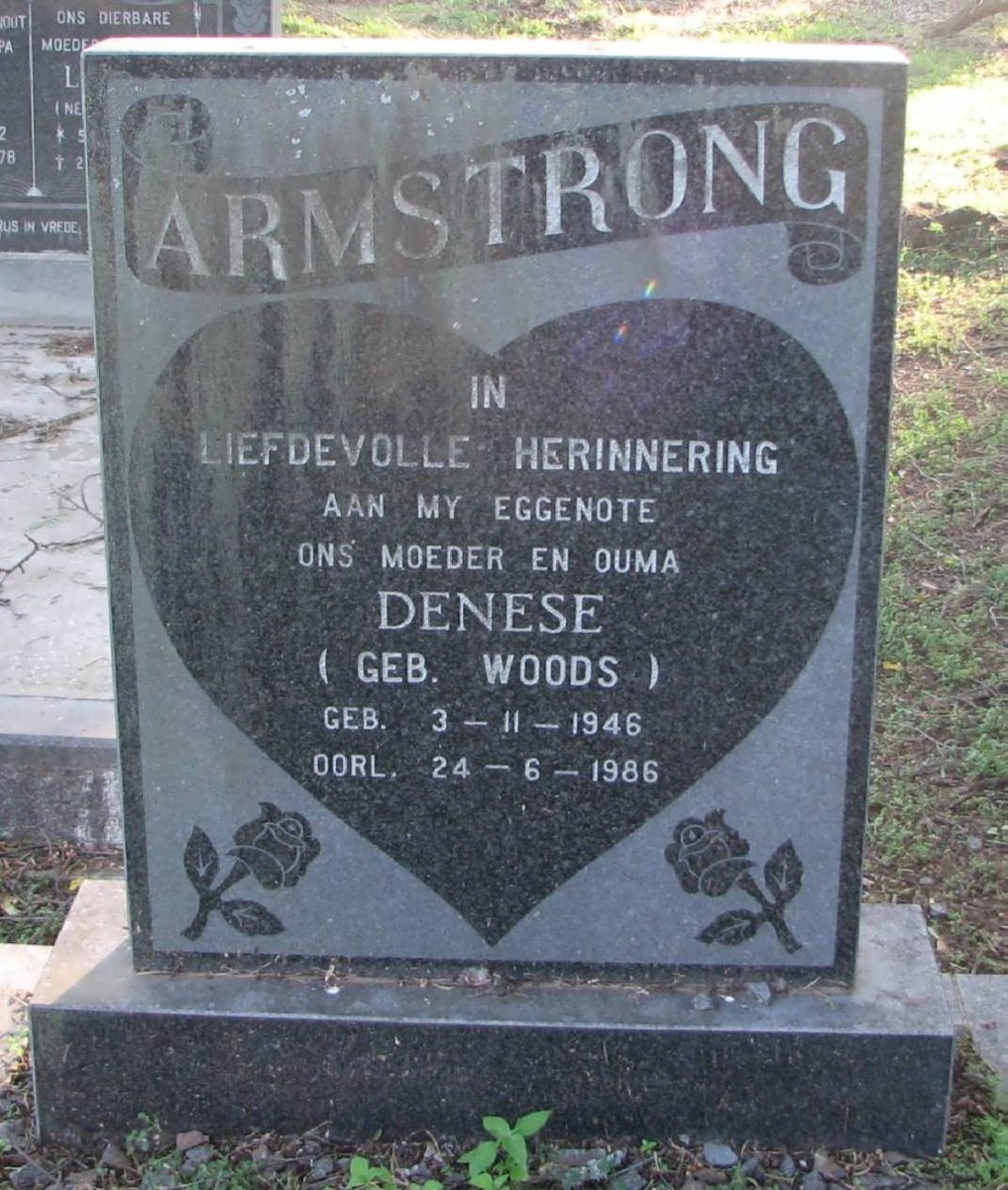ARMSTRONG Denese nee WOODS 1946-1986