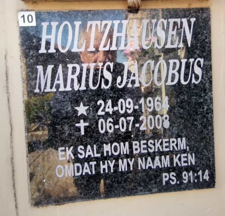HOLTZHAUSEN Marius Jacobus 1964-2008