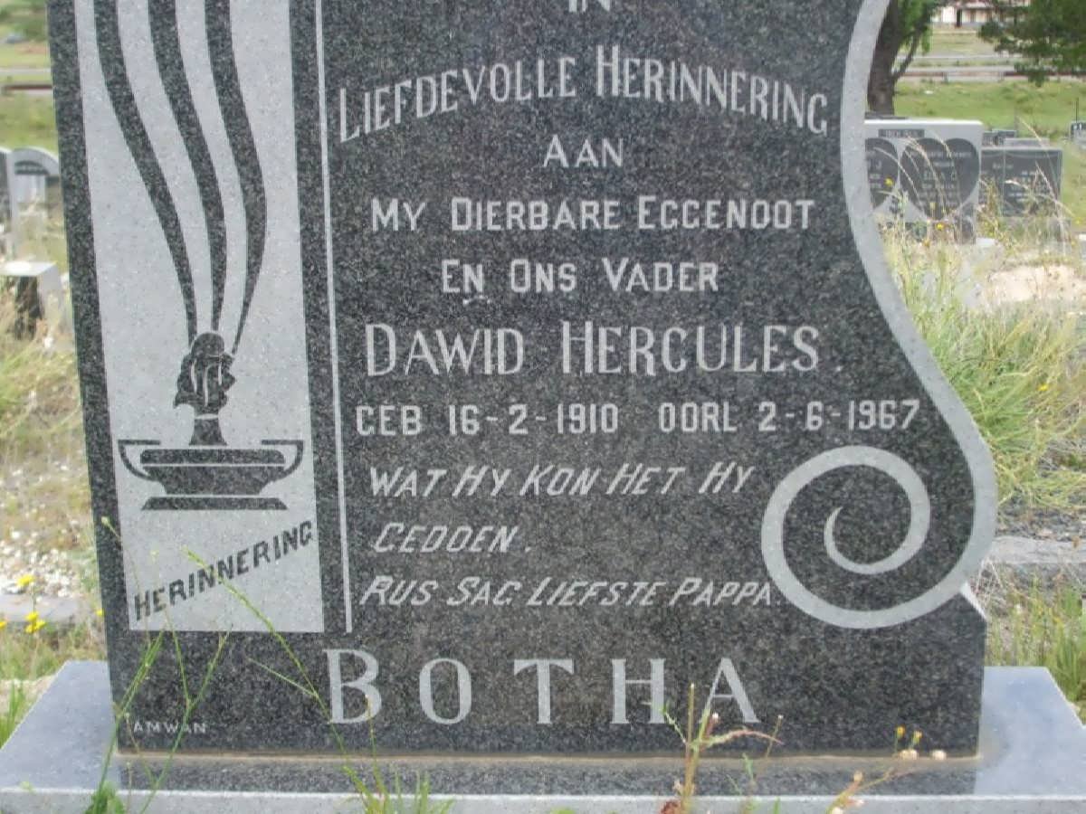 BOTHA Dawid Hercules 1910-1967