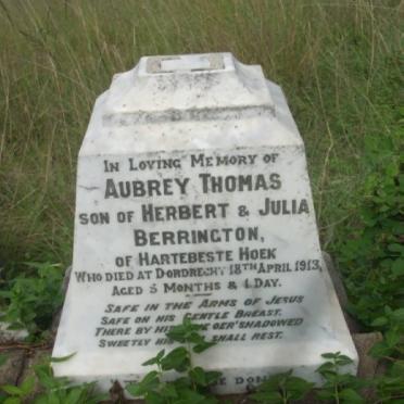 BERRINGTON Aubrey Thomas -1913
