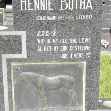 BOTHA Hennie 1953-1977