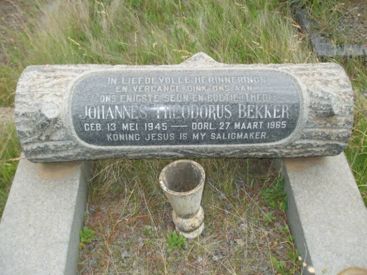 BEKKER Johannes Theodorus 1945-1965