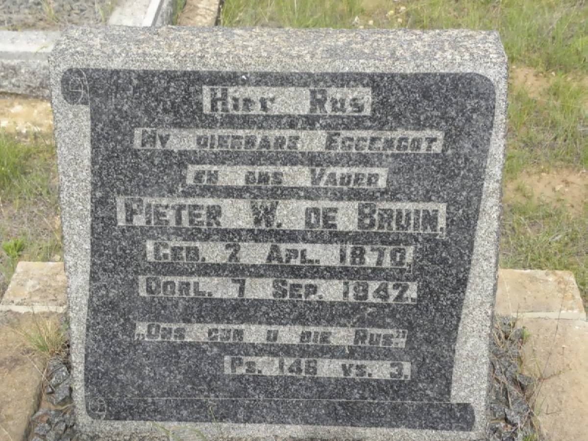 BRUIN Pieter W., de 1870-1942