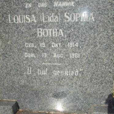 BOTHA Louisa Sophia 1914-1961