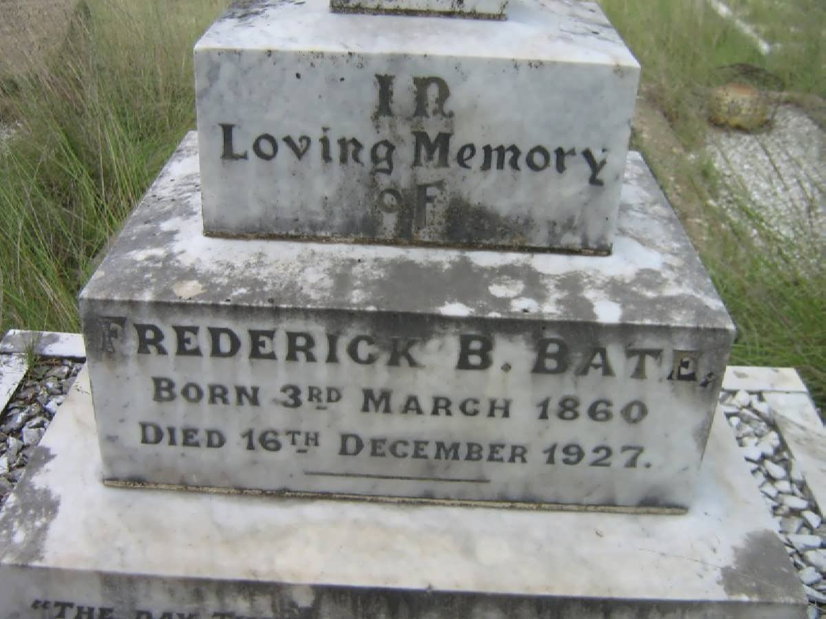 BATE Frederick B. 1860-1927