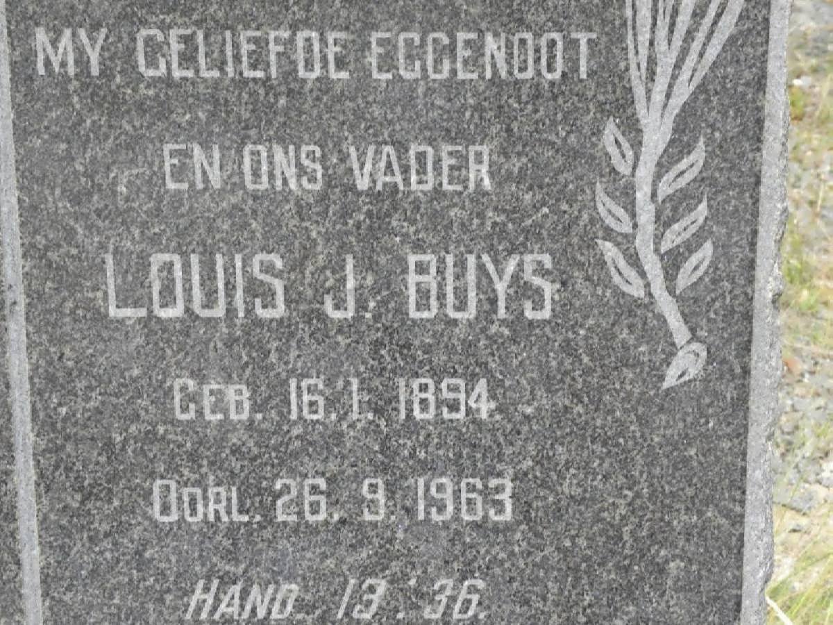 BUYS Louis J. 1894-1963