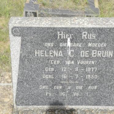 BRUIN Helena C., de nee VAN VUUREN 1877-1950