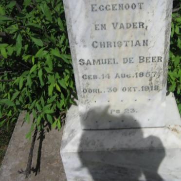 BEER Christian Samuel, de 1857-1918