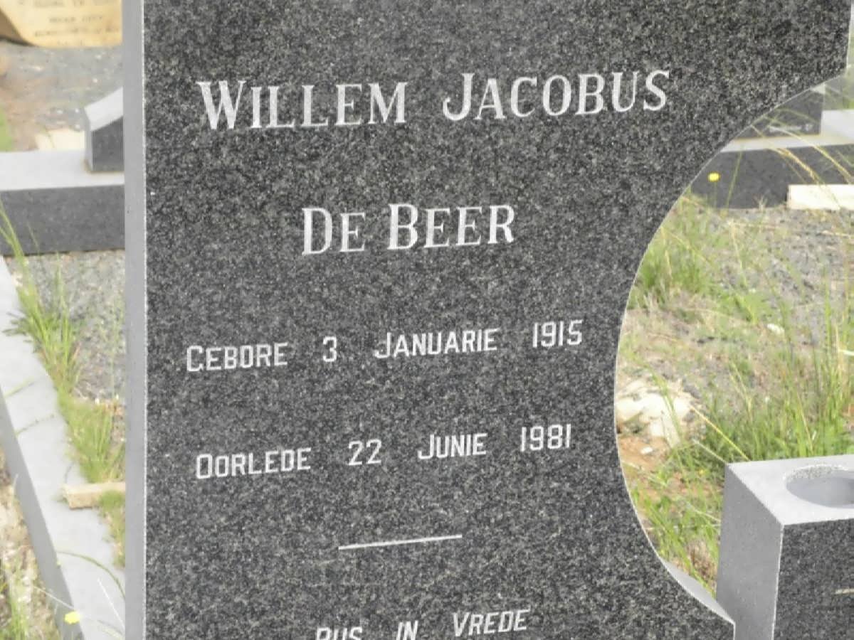 BEER Willem Jacobus, de 1915-1981