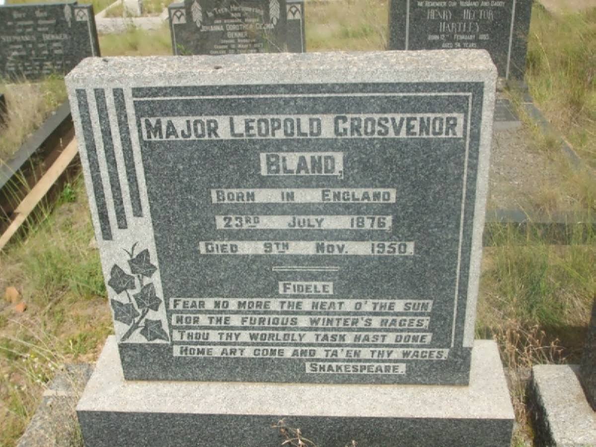 BLAND Leopold Grosvenor 1876-1950