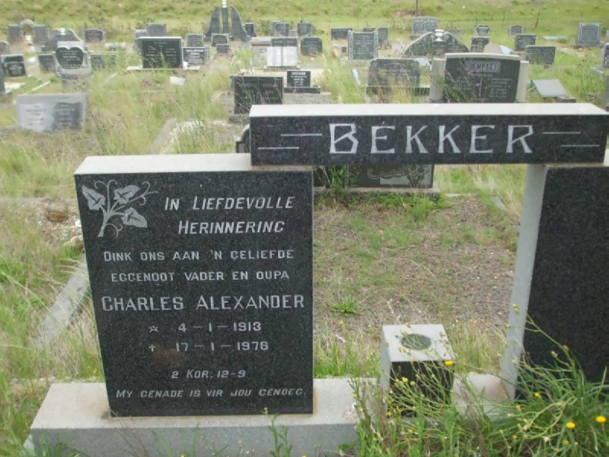 BEKKER Charles Alexander 1913-1978