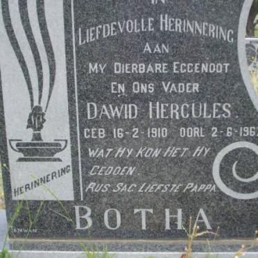 BOTHA Dawid Hercules 1910-1967