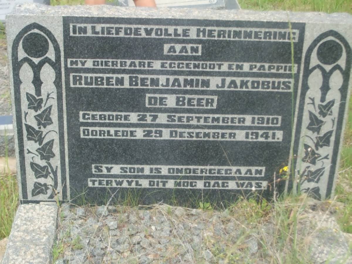 BEER Ruben Benjamin Jakobus, de 1910-1941