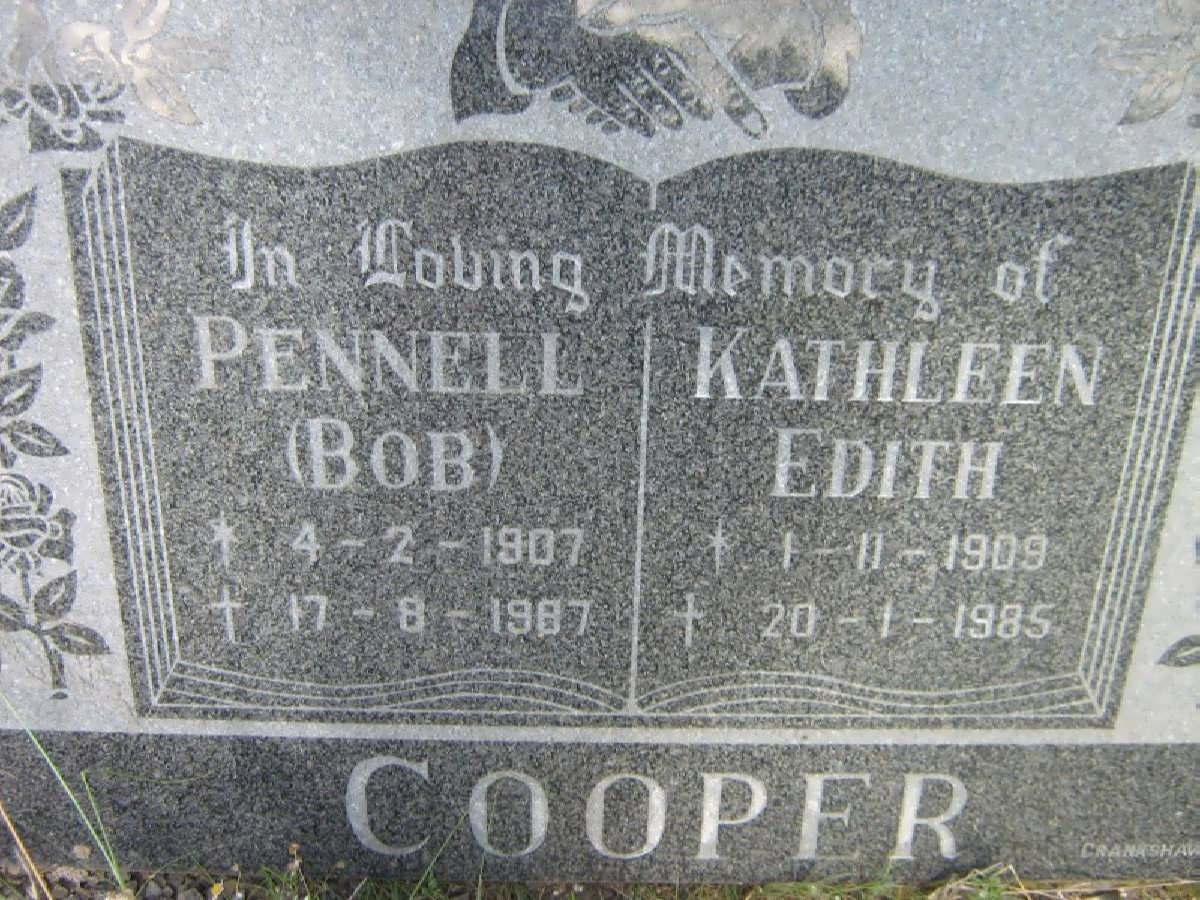 COOPER Pennell 1907-1987 &amp; Kathleen Edith 1909-1985