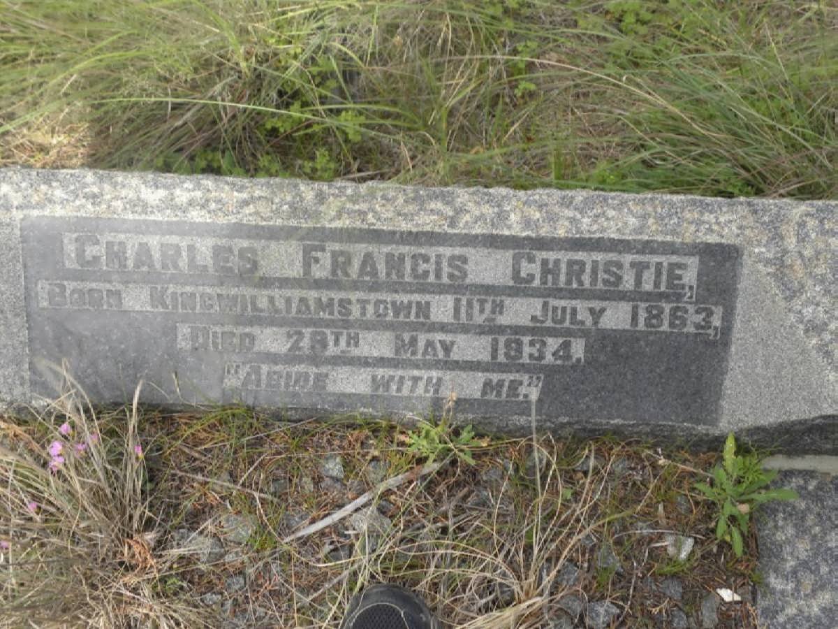 CHRISTIE Charles Francis 1863-1934