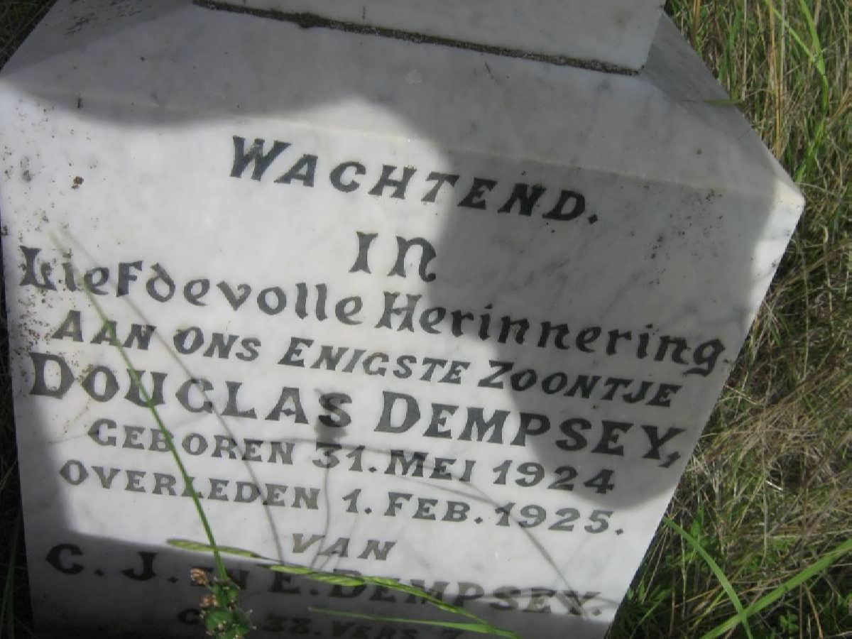 DEMPSEY Douglas 1924-1925