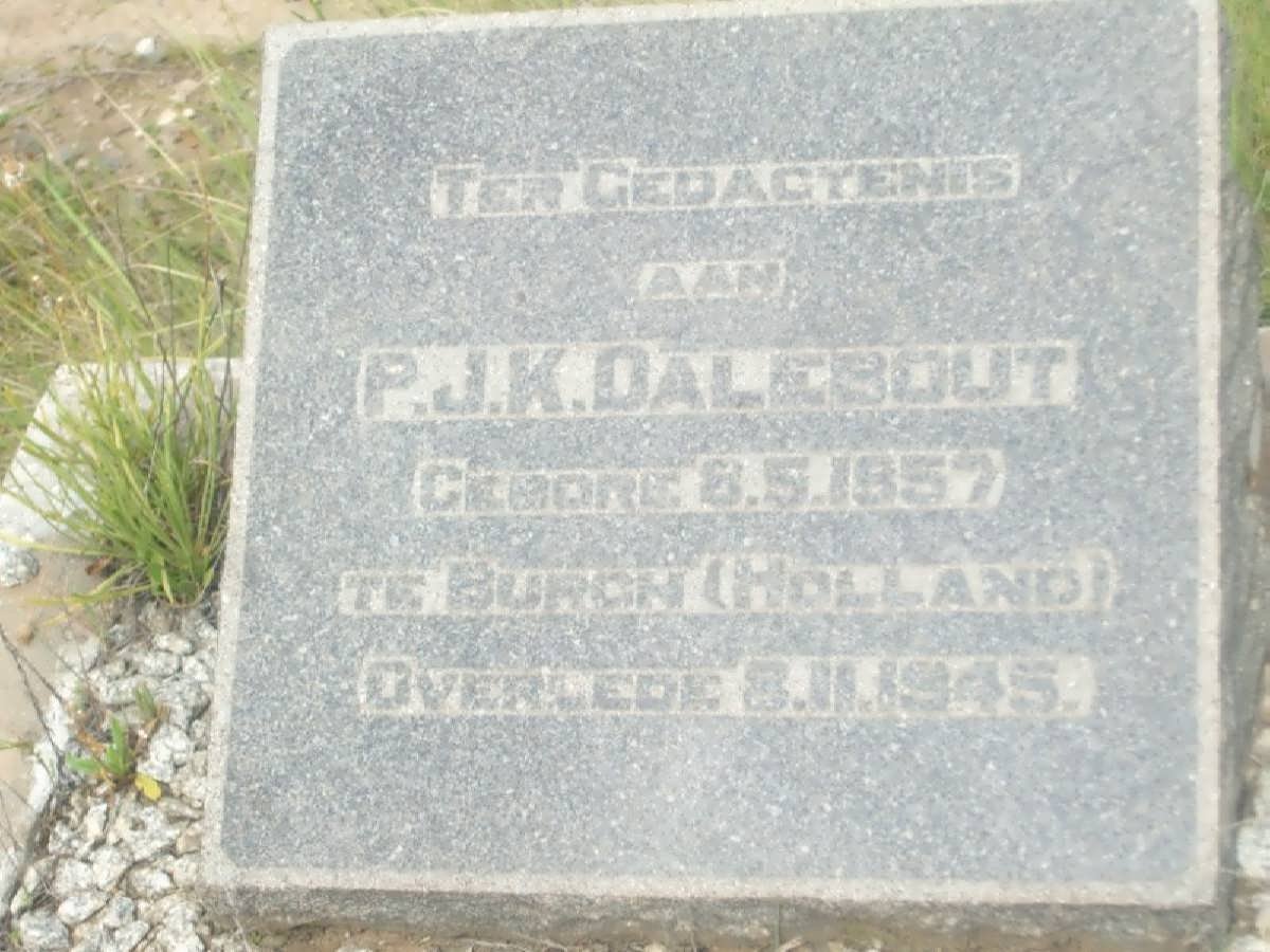 DALEBOUT P.J.K. 1857-1945