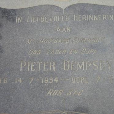 DEMPSEY Pieter 1894-1969