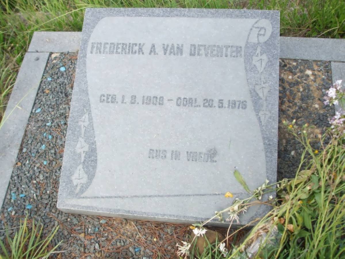DEVENTER Frederick A., van 1909-1979