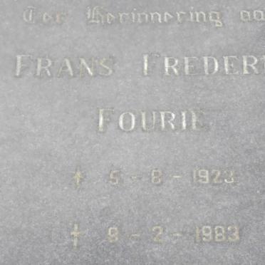FOURIE Frans Frederik 1923-1983