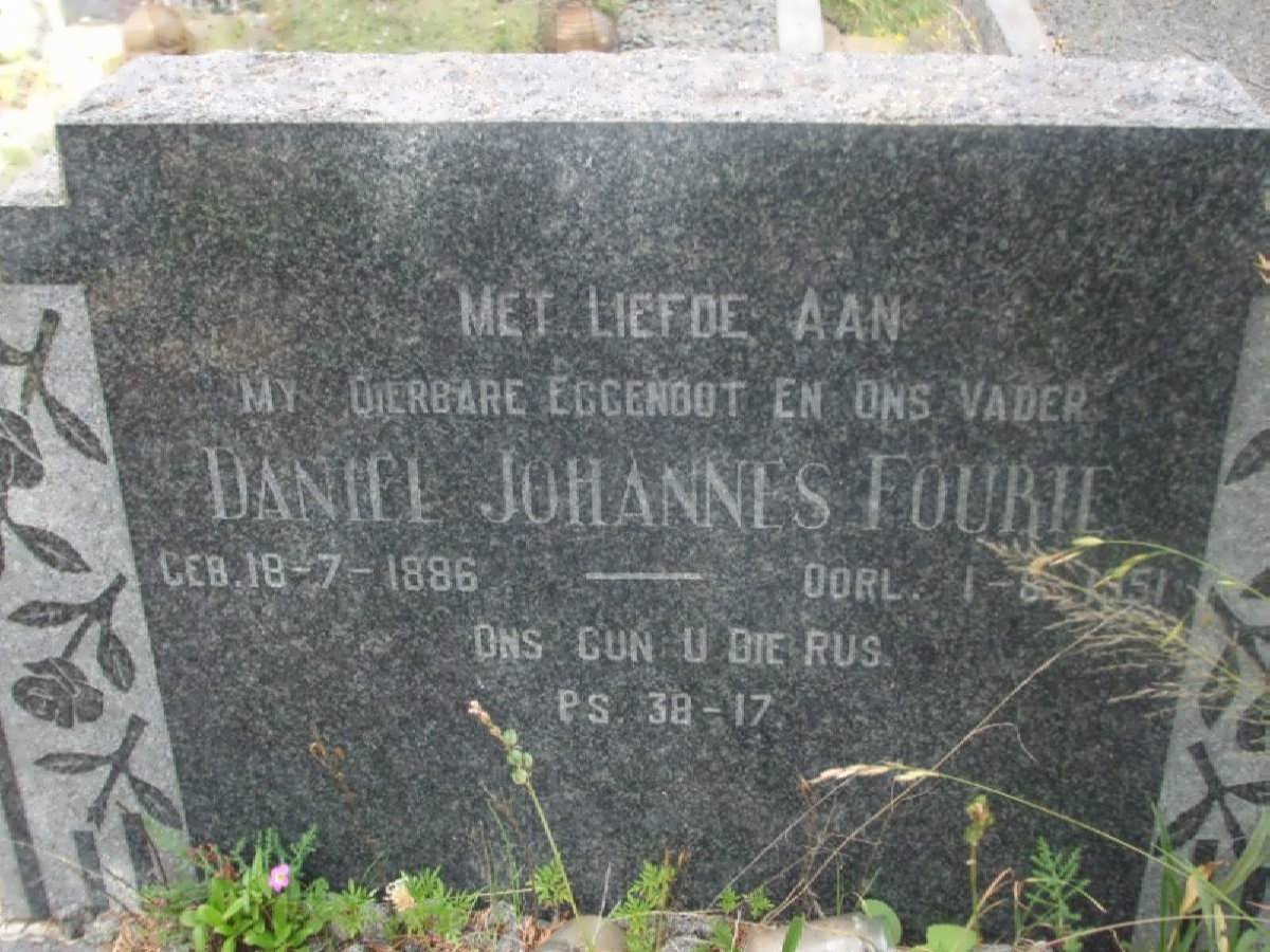 FOURIE Daniel Johannes 1886-1951
